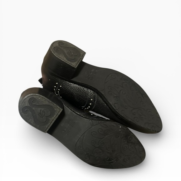 Brighton Black Leather Ankle Booties - Picture 7 of 8